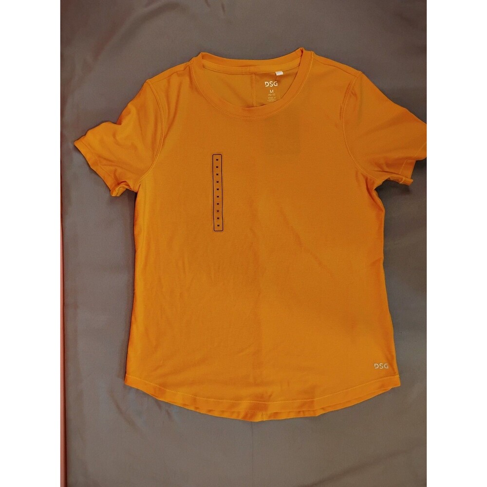Girls DSG Movement Short Sleeve Crew Neck Shirt Heathered University Gold Medium